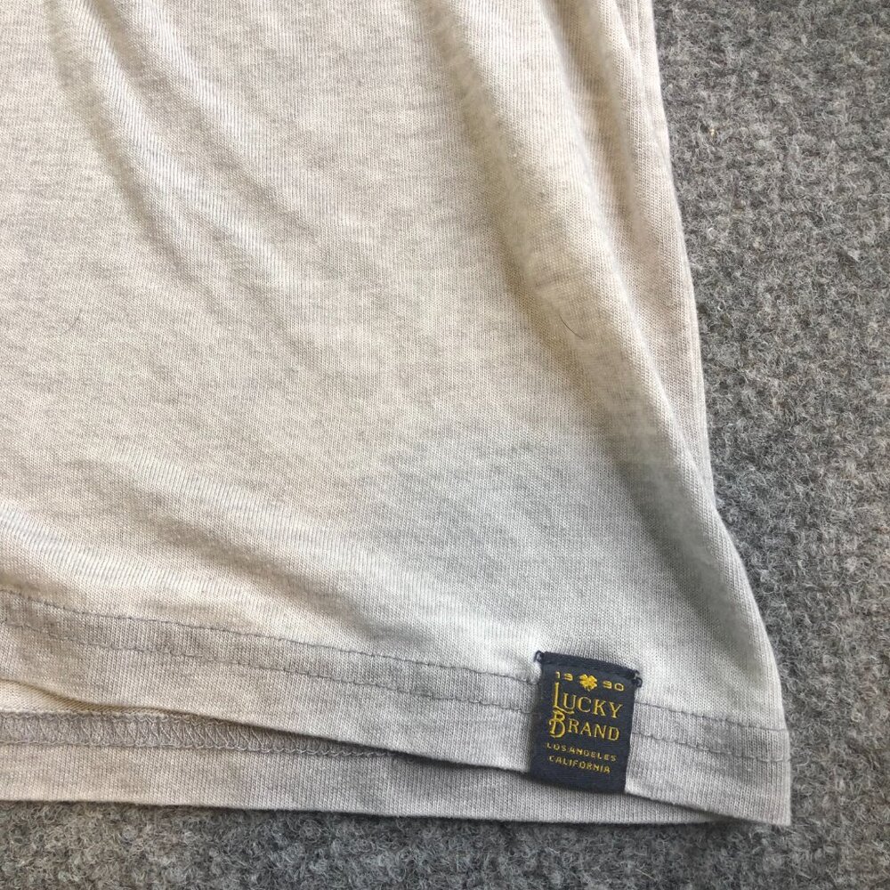 Lucky Brand Shirt Mens XXL Gray Short Sleeve Venice Burnout Baja - Picture 3 of 8
